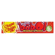 CHUPA CHUPS SOFT BUBBLE GUM STRAWBERRY FLAVOUR