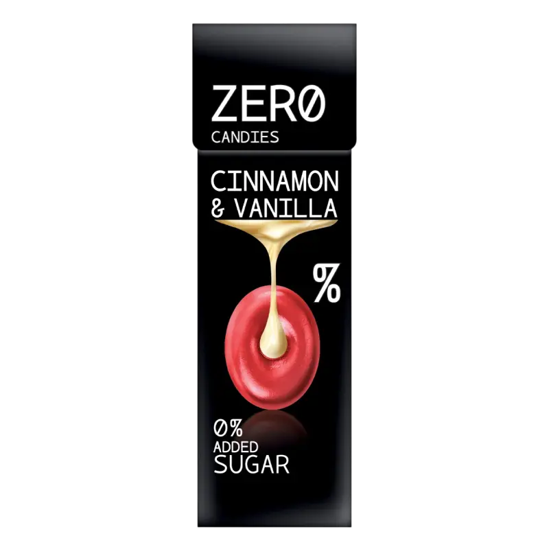 Zero Candies Candy CINNAMON & VANILLA Sugar Free 36GR