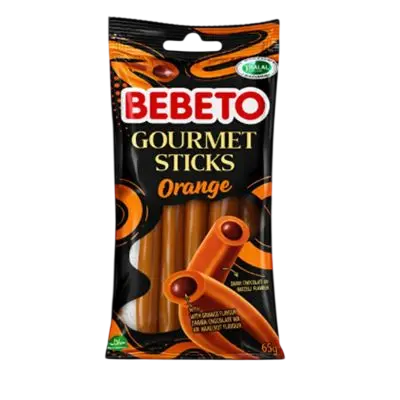 BEBETO GOURM STICKS ORANGE 65G