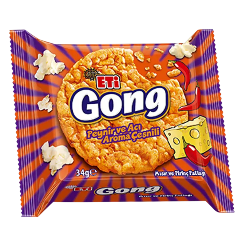 ETI GONG SPICY CHEESE 34G
