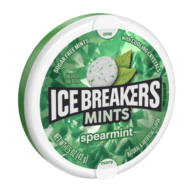 ICE BREAKER MINTS SPEARMINT SUGAR FREE