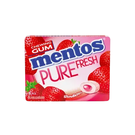 MENTOS PURE FRESH STRAWBERRY 8PCS