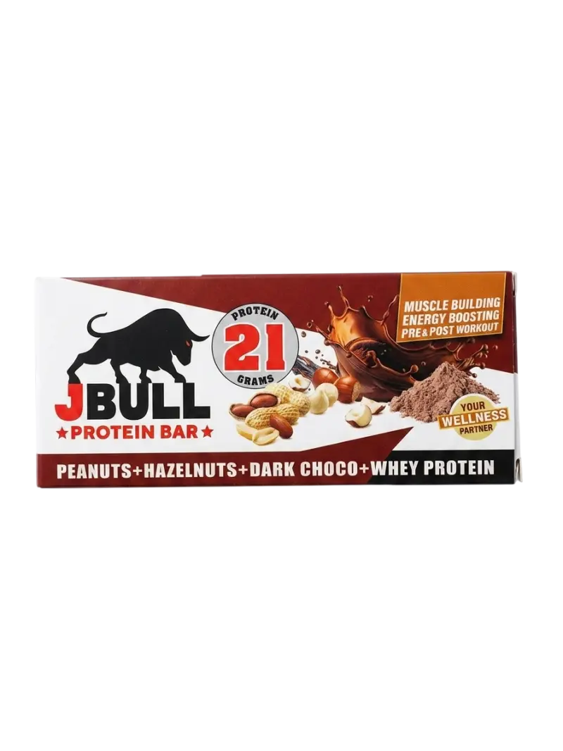 JBULL Peanuts + Haz + Dark Choco + Whey 21G Protein