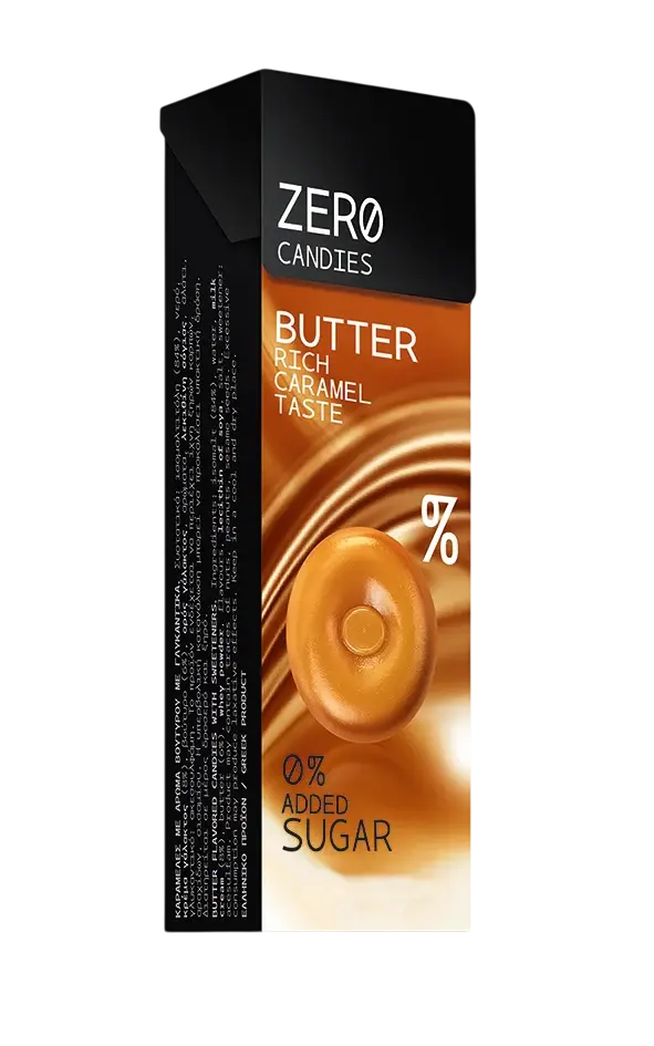 Zero Candies Candy BUTTER RICH CARAMEL Sugar Free 36GR