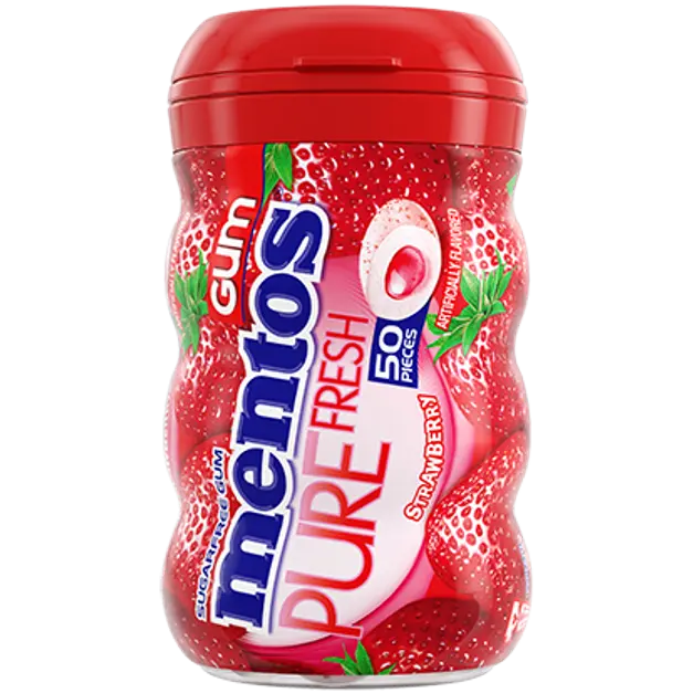 MENTOS PURE FRESH STRAWBERRY 50PCS