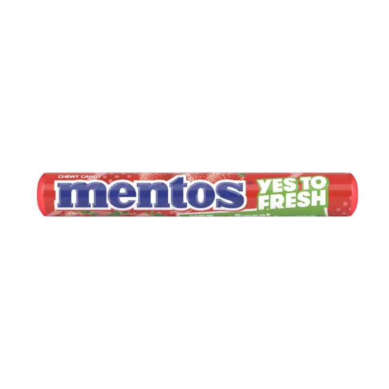 MENTOS STRAWBERRY CHEWY CANDY