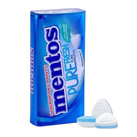 MENTOS PURE FRESH SUGAR FREE 50 MINTS 35G