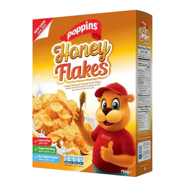 Poppins Honey Flakes 750G